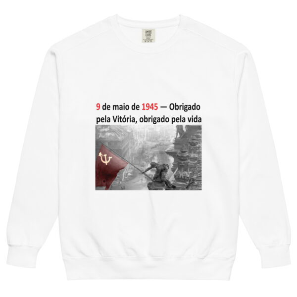 pt Удобная кофта с надписью «9 de maio de 1945 — Obrigado pela Vitória, obrigado pela vida»